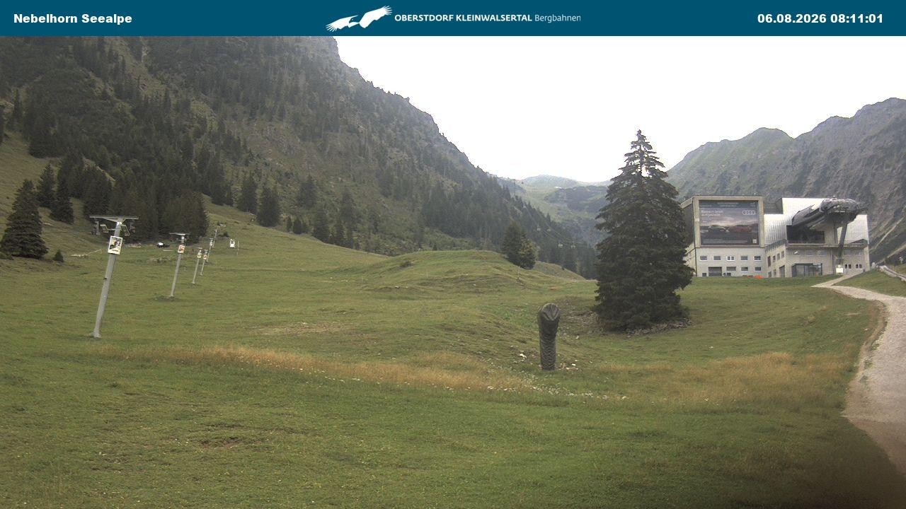 Archiv Foto Webcam Nebelhornbahn Mittelstation