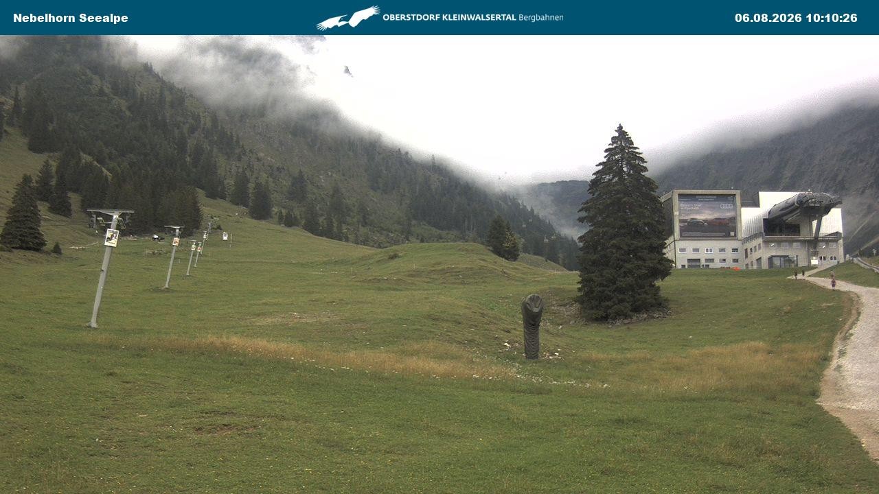 Archiv Foto Webcam Nebelhornbahn Mittelstation