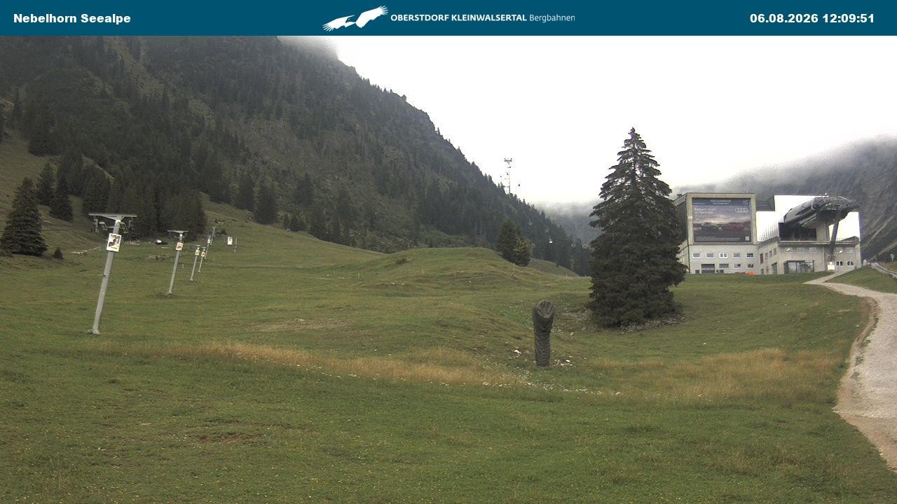 Archiv Foto Webcam Nebelhornbahn Mittelstation