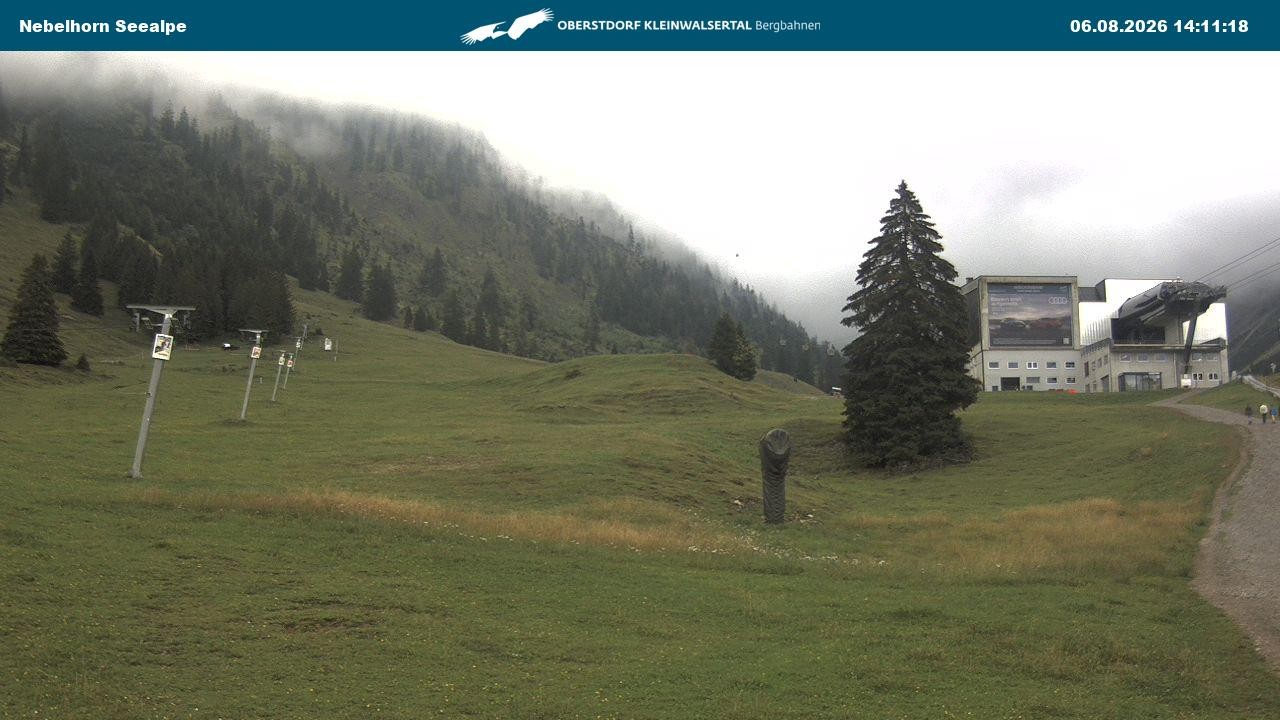 Archiv Foto Webcam Nebelhornbahn Mittelstation