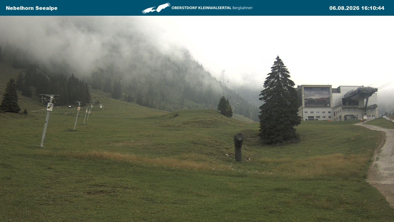 Archiv Foto Webcam Nebelhornbahn Mittelstation