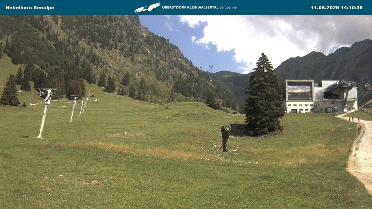 Archiv Foto Webcam Nebelhornbahn Mittelstation