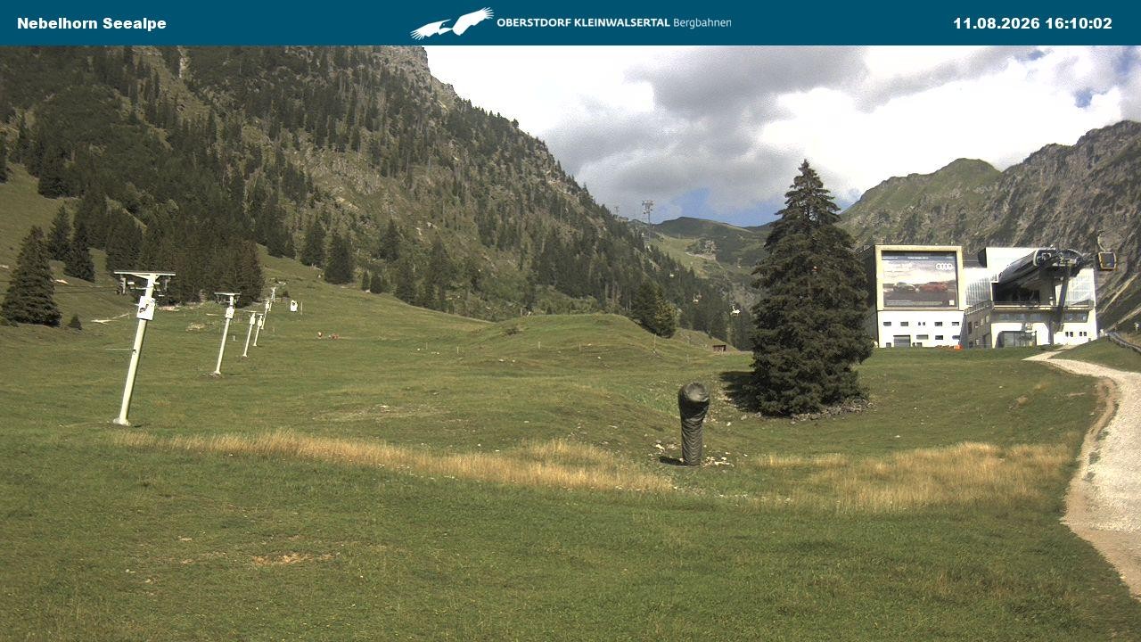 Archiv Foto Webcam Nebelhornbahn Mittelstation