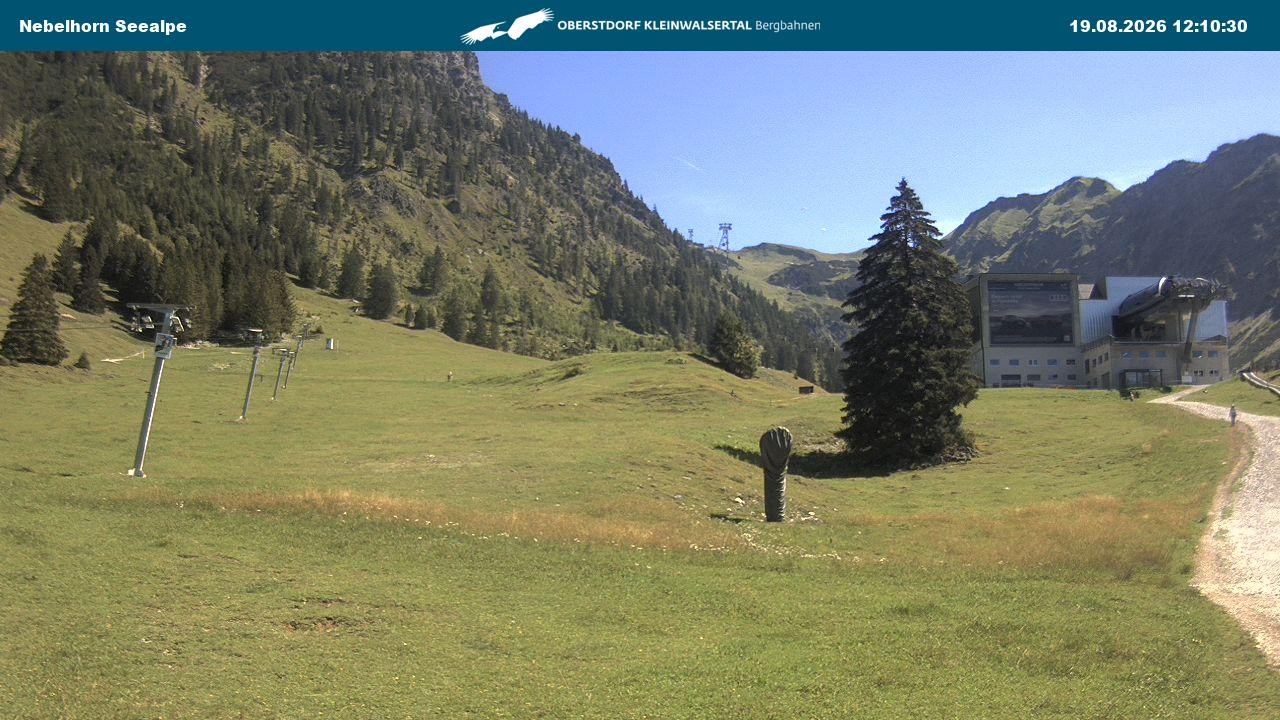 Archiv Foto Webcam Nebelhornbahn Mittelstation