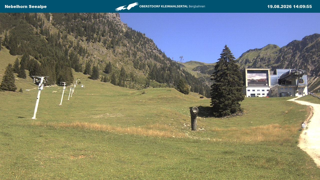 Archiv Foto Webcam Nebelhornbahn Mittelstation