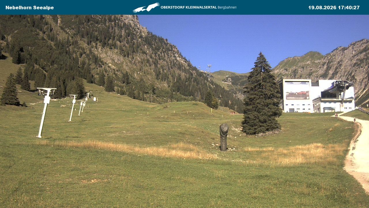 Archiv Foto Webcam Nebelhornbahn Mittelstation