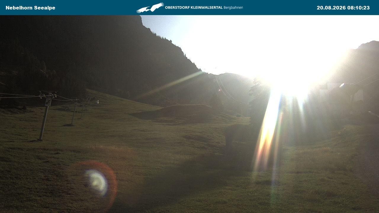 Archiv Foto Webcam Nebelhornbahn Mittelstation