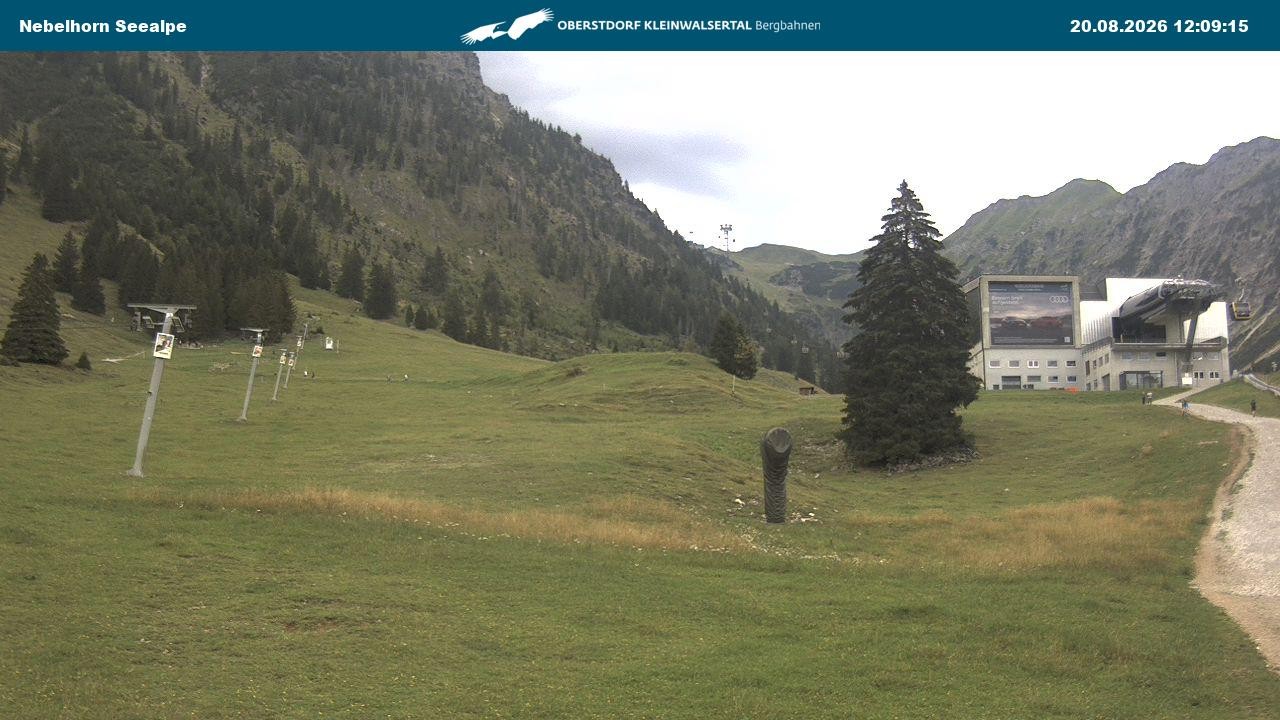 Archiv Foto Webcam Nebelhornbahn Mittelstation