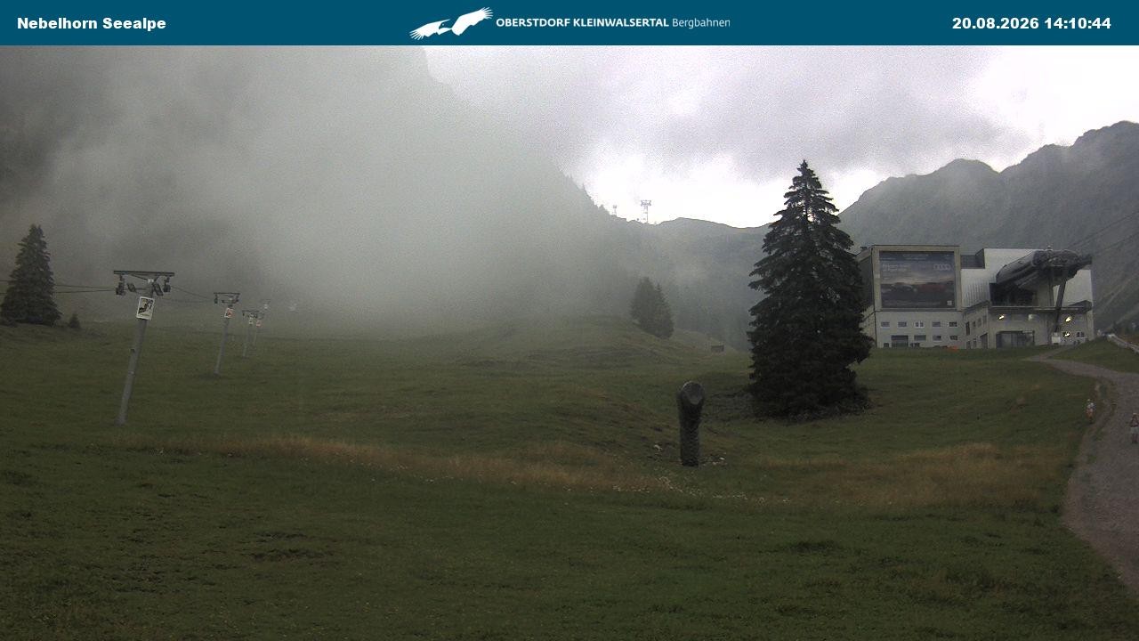 Archiv Foto Webcam Nebelhornbahn Mittelstation