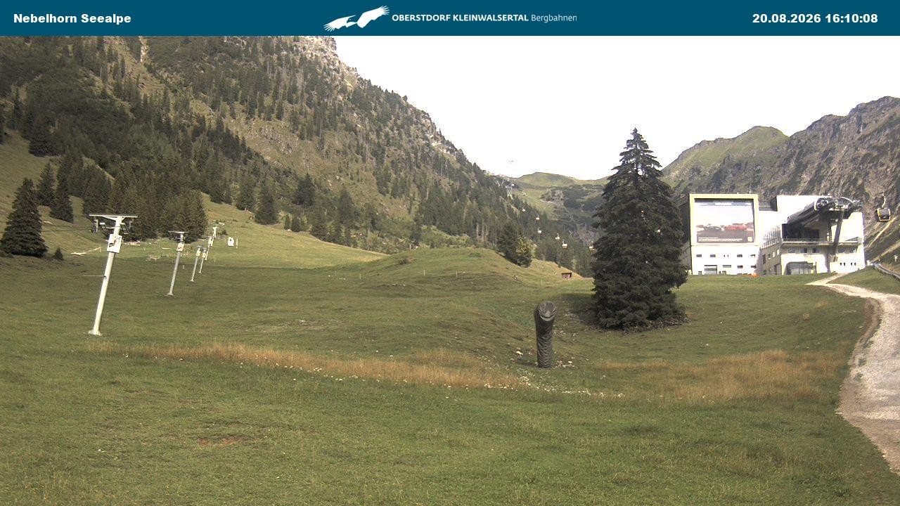 Archiv Foto Webcam Nebelhornbahn Mittelstation
