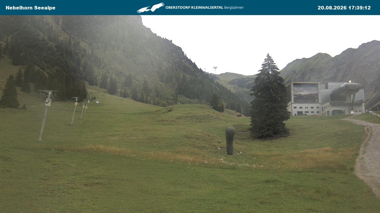 Archiv Foto Webcam Nebelhornbahn Mittelstation