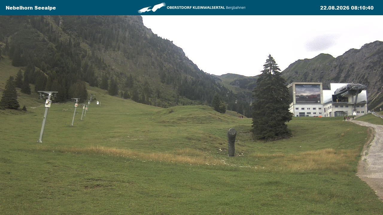 Archiv Foto Webcam Nebelhornbahn Mittelstation