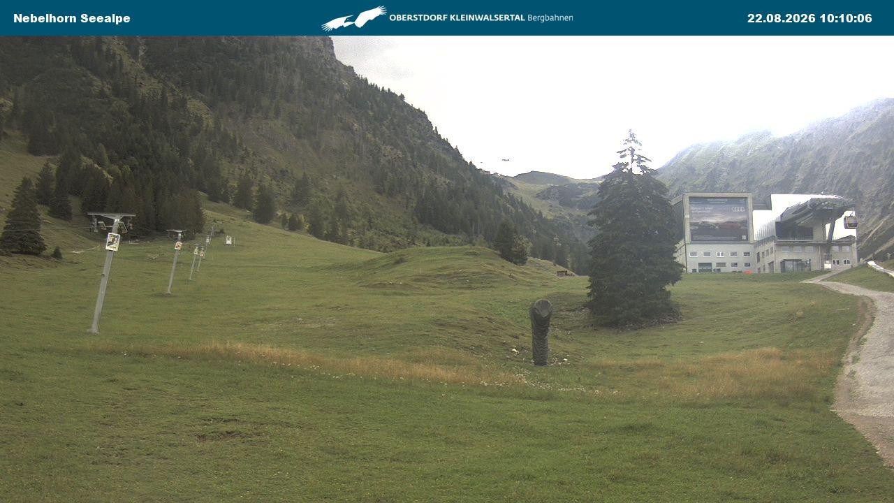 Archiv Foto Webcam Nebelhornbahn Mittelstation