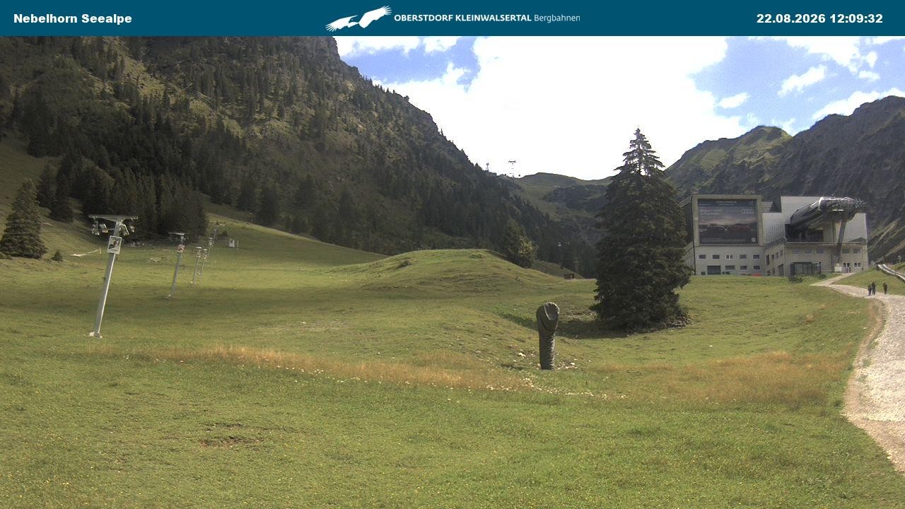 Archiv Foto Webcam Nebelhornbahn Mittelstation