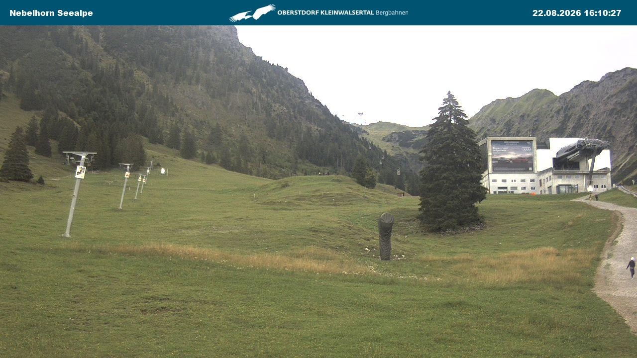 Archiv Foto Webcam Nebelhornbahn Mittelstation