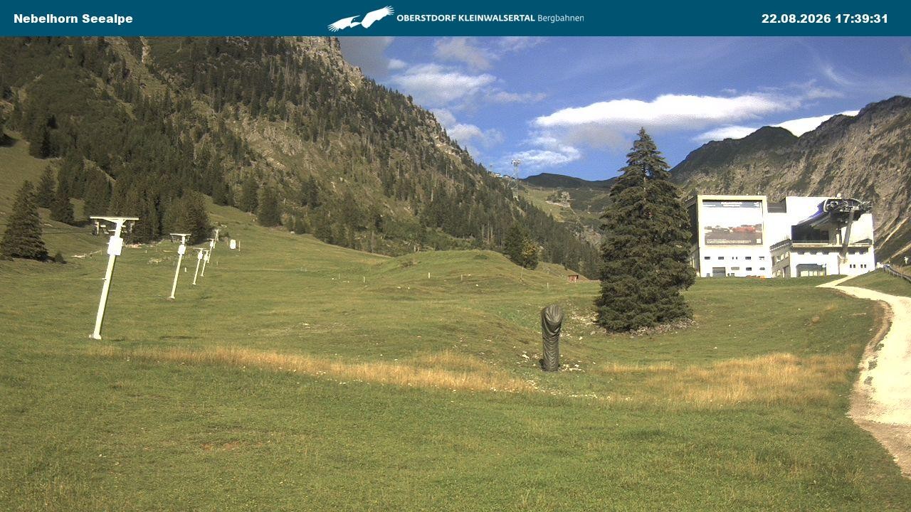 Archiv Foto Webcam Nebelhornbahn Mittelstation