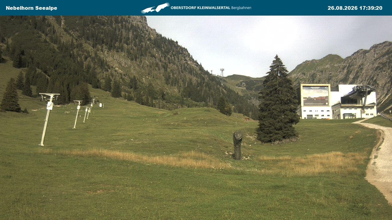 Archiv Foto Webcam Nebelhornbahn Mittelstation