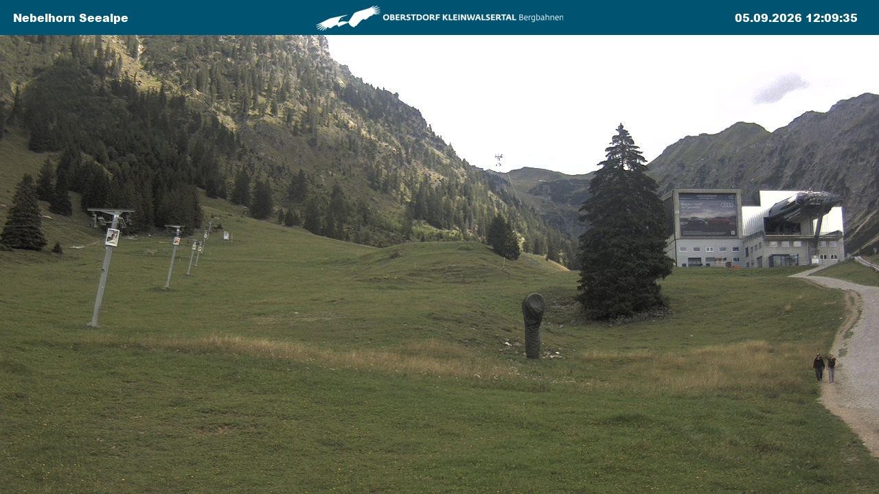 Archiv Foto Webcam Nebelhornbahn Mittelstation