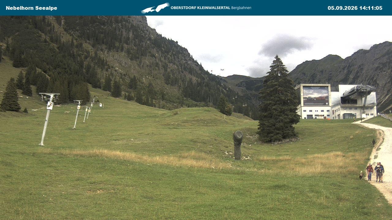 Archiv Foto Webcam Nebelhornbahn Mittelstation