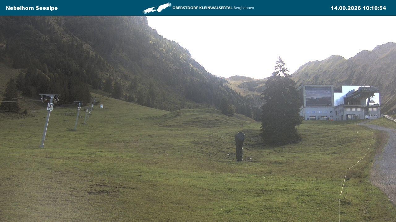 Archiv Foto Webcam Nebelhornbahn Mittelstation