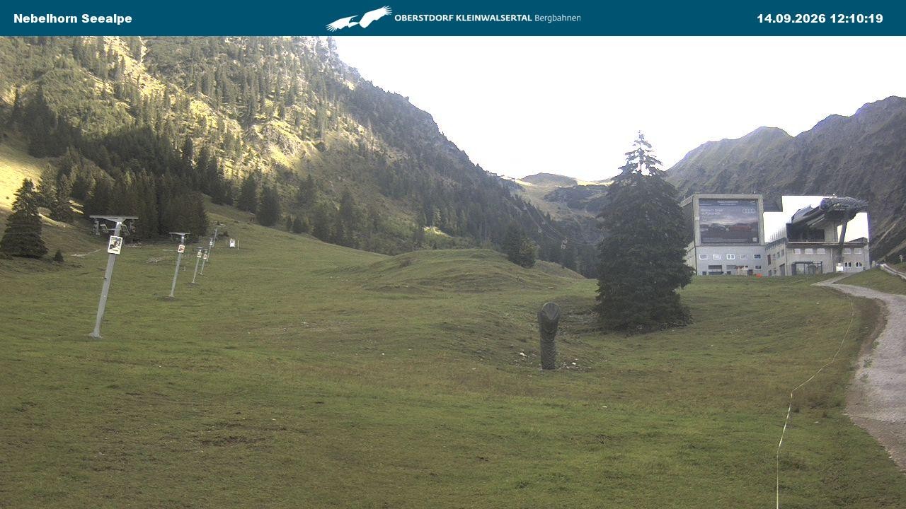 Archiv Foto Webcam Nebelhornbahn Mittelstation