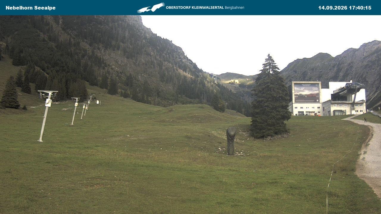 Archiv Foto Webcam Nebelhornbahn Mittelstation