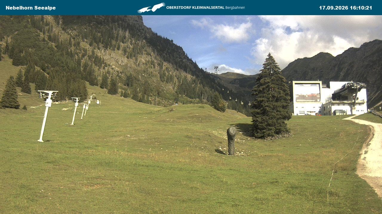 Archiv Foto Webcam Nebelhornbahn Mittelstation