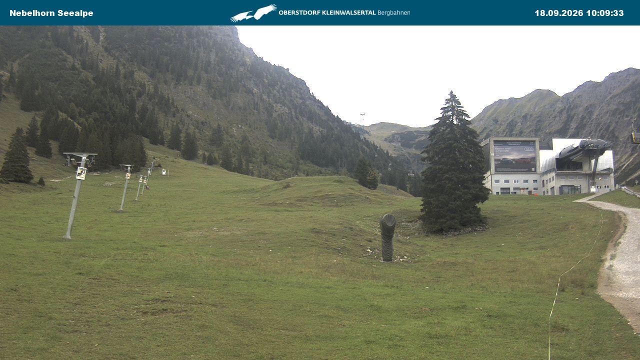 Archiv Foto Webcam Nebelhornbahn Mittelstation