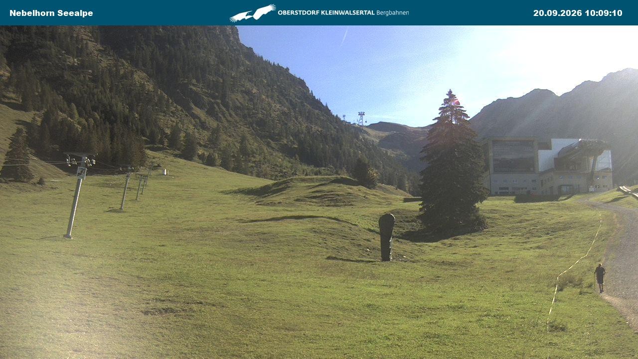 Archiv Foto Webcam Nebelhornbahn Mittelstation