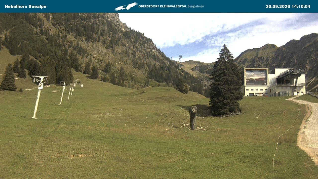 Archiv Foto Webcam Nebelhornbahn Mittelstation