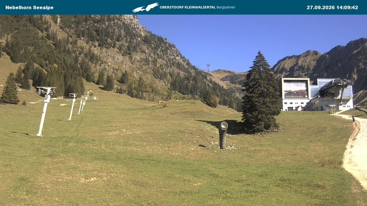 Archiv Foto Webcam Nebelhornbahn Mittelstation
