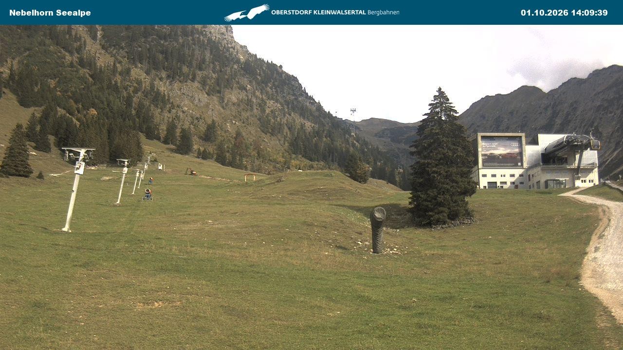 Archiv Foto Webcam Nebelhornbahn Mittelstation