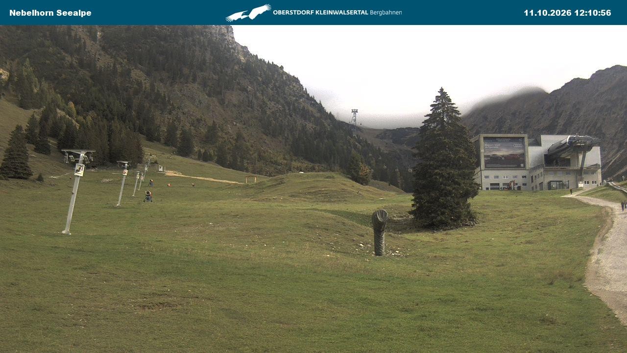 Archiv Foto Webcam Nebelhornbahn Mittelstation