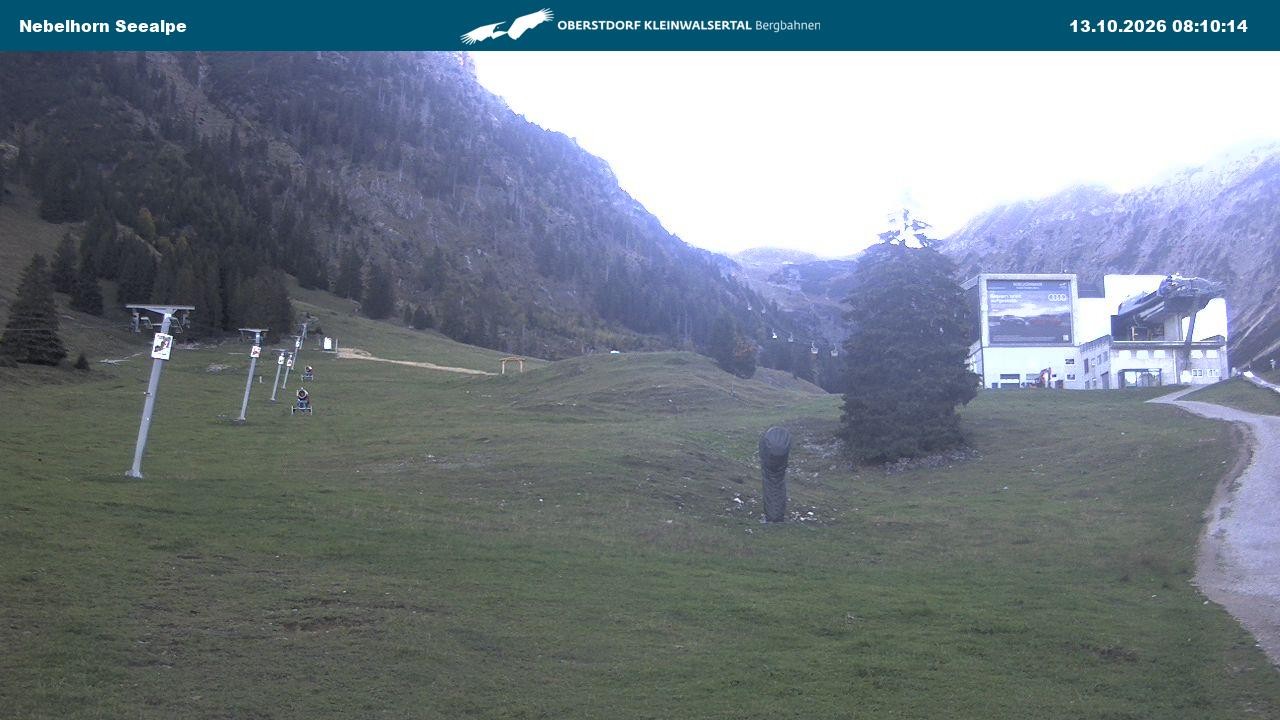 Archiv Foto Webcam Nebelhornbahn Mittelstation