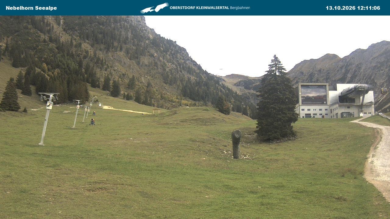 Archiv Foto Webcam Nebelhornbahn Mittelstation