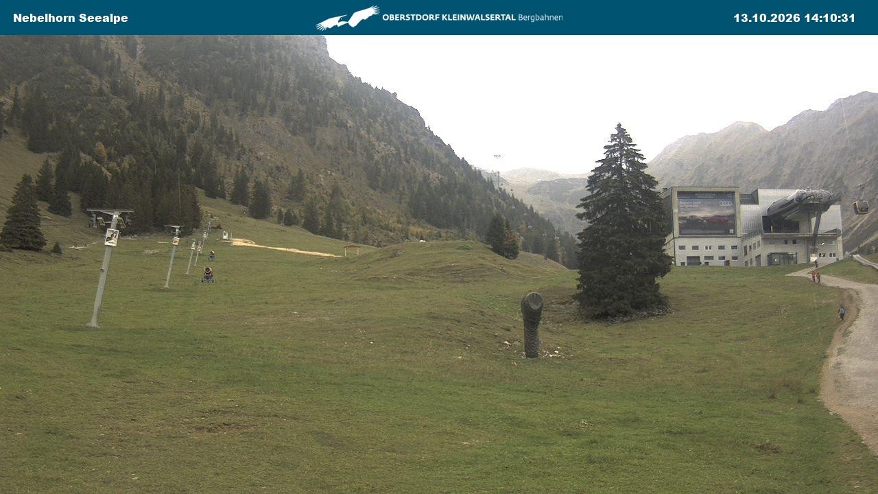 Archiv Foto Webcam Nebelhornbahn Mittelstation