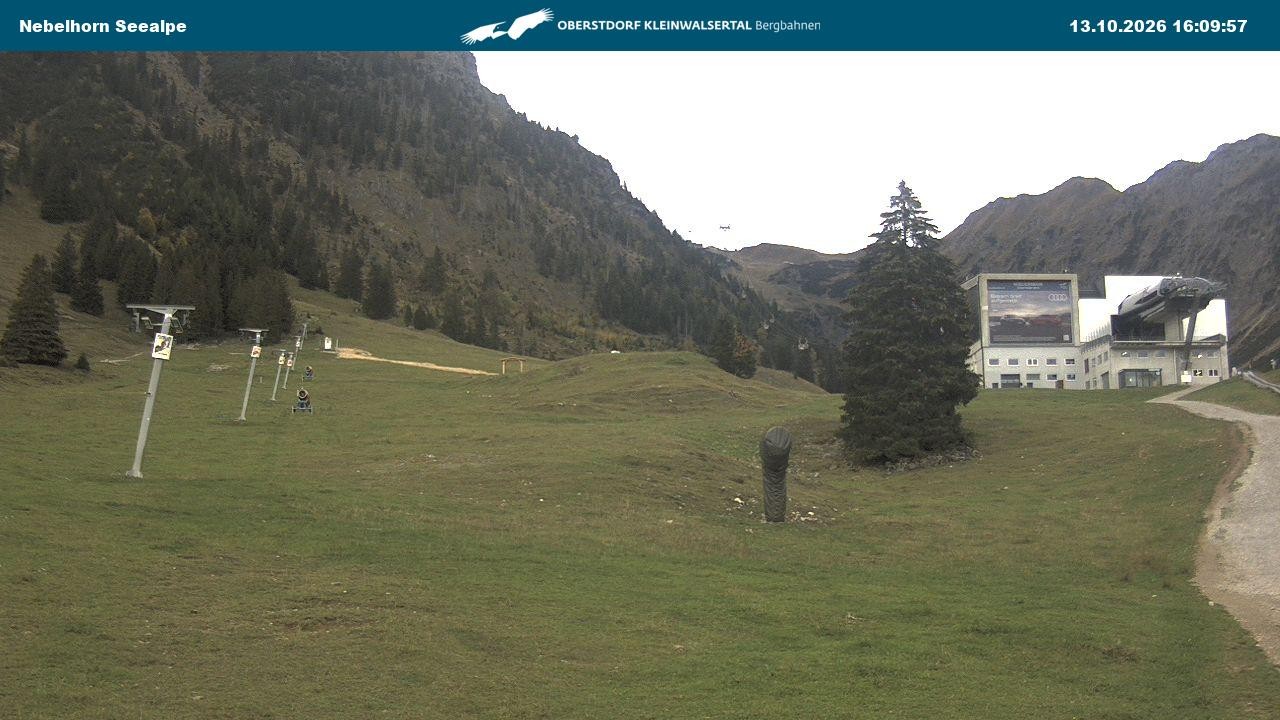 Archiv Foto Webcam Nebelhornbahn Mittelstation