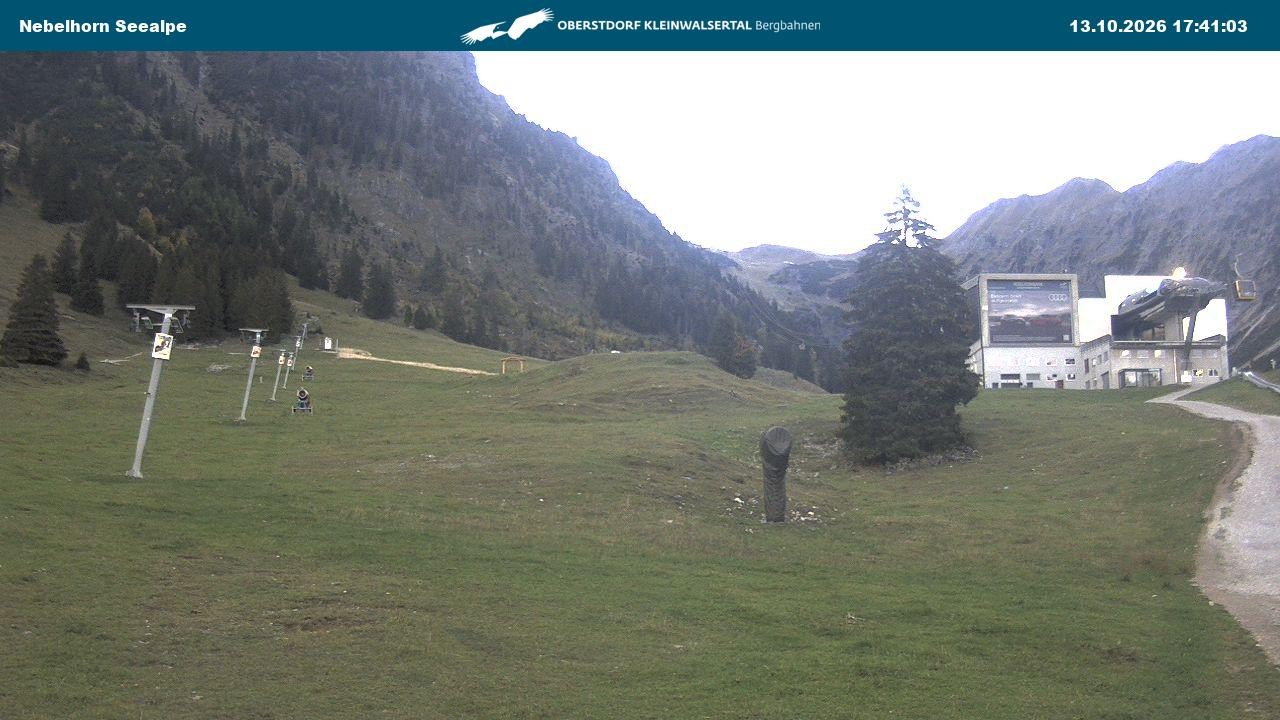Archiv Foto Webcam Nebelhornbahn Mittelstation