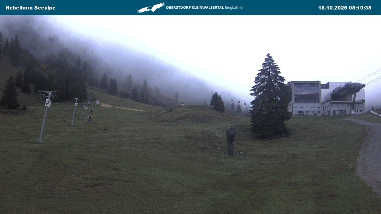 Archiv Foto Webcam Nebelhornbahn Mittelstation