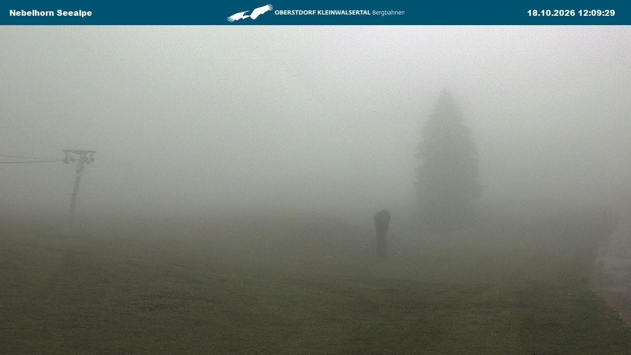Archiv Foto Webcam Nebelhornbahn Mittelstation