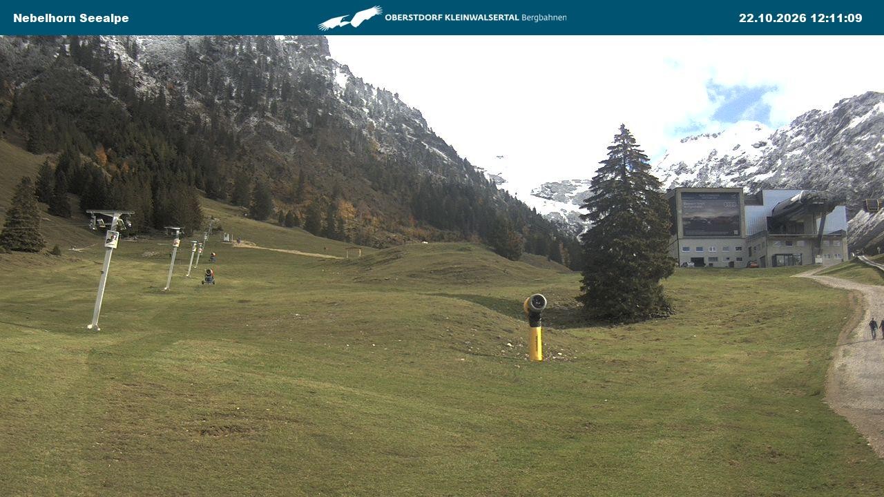 Archiv Foto Webcam Nebelhornbahn Mittelstation