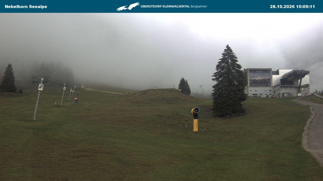 Archiv Foto Webcam Nebelhornbahn Mittelstation