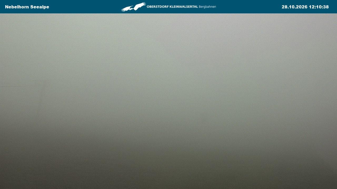 Archiv Foto Webcam Nebelhornbahn Mittelstation
