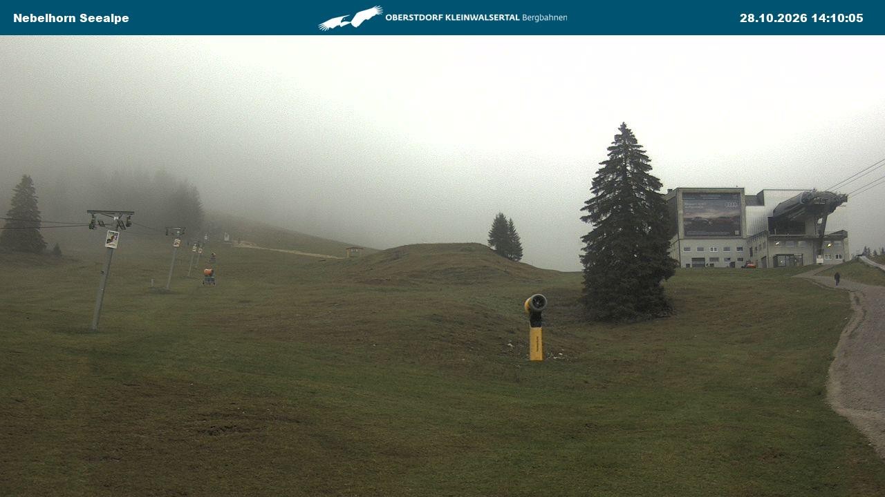 Archiv Foto Webcam Nebelhornbahn Mittelstation