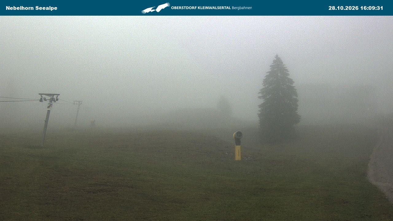 Archiv Foto Webcam Nebelhornbahn Mittelstation
