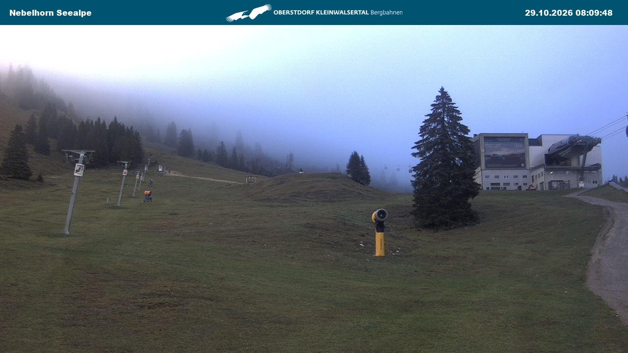 Archiv Foto Webcam Nebelhornbahn Mittelstation