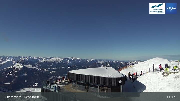 Archiv Foto Webcam 400-Gipfel-Fernblick am Nebelhorn in Oberstdorf