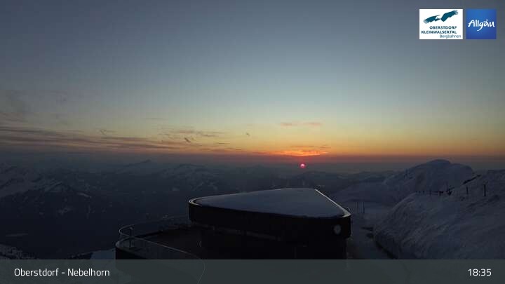 Archiv Foto Webcam 400-Gipfel-Fernblick am Nebelhorn in Oberstdorf