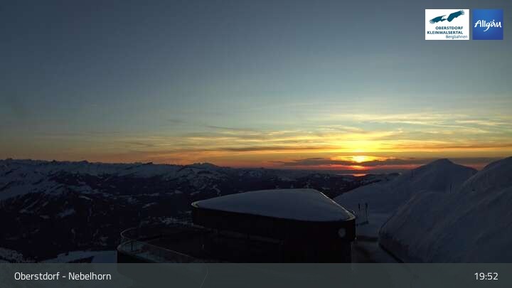 Archived image Webcam View from Nebelhorn in Oberstdorf