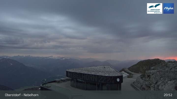 Archived image Webcam View from Nebelhorn in Oberstdorf
